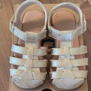Gold Kids Sandals